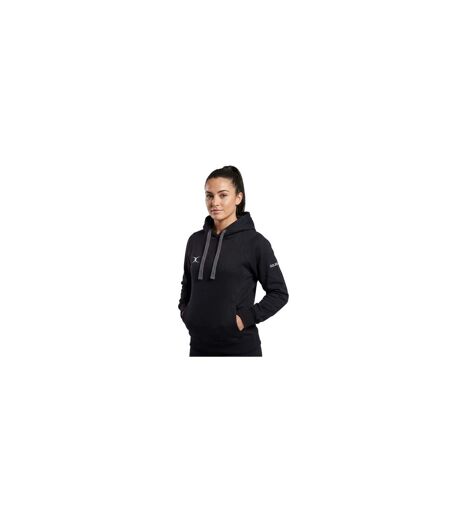 Sweat À Capuche Motif/style Logo Femme Noir Gilbert