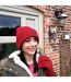 Ladies Thermal 40g 3M Insulation Fleece Lined Chenille Beanie Hat-4