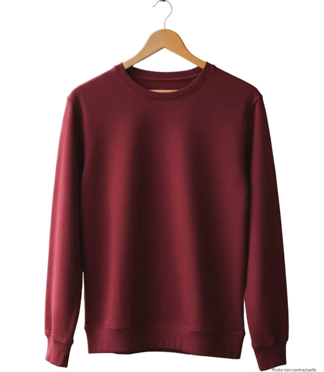 CHALLENGER E213U001 — Sweat col rond bordeaux : confort et haute résistance-4