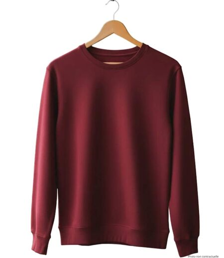 CHALLENGER E213U001 — Sweat col rond bordeaux : confort et haute résistance