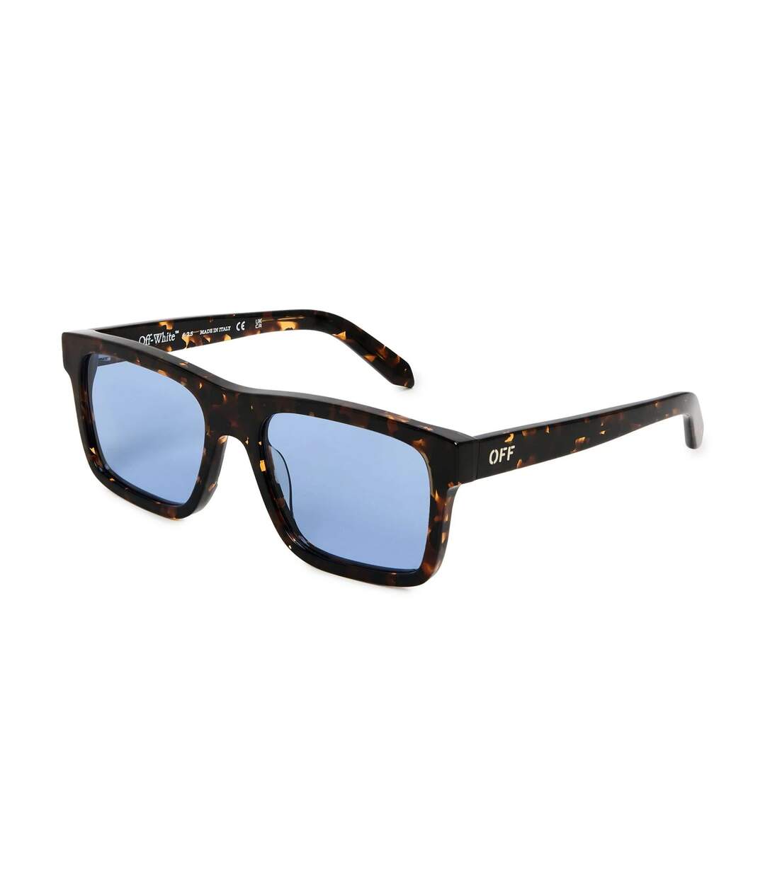 Lunettes De Soleil Motif/style Tortue Galena Adulte Taille Unique Marron Noir Off White-1