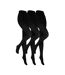3 Pack Ladies Opaque Fleece Lined Thermal Tights for Winter-1
