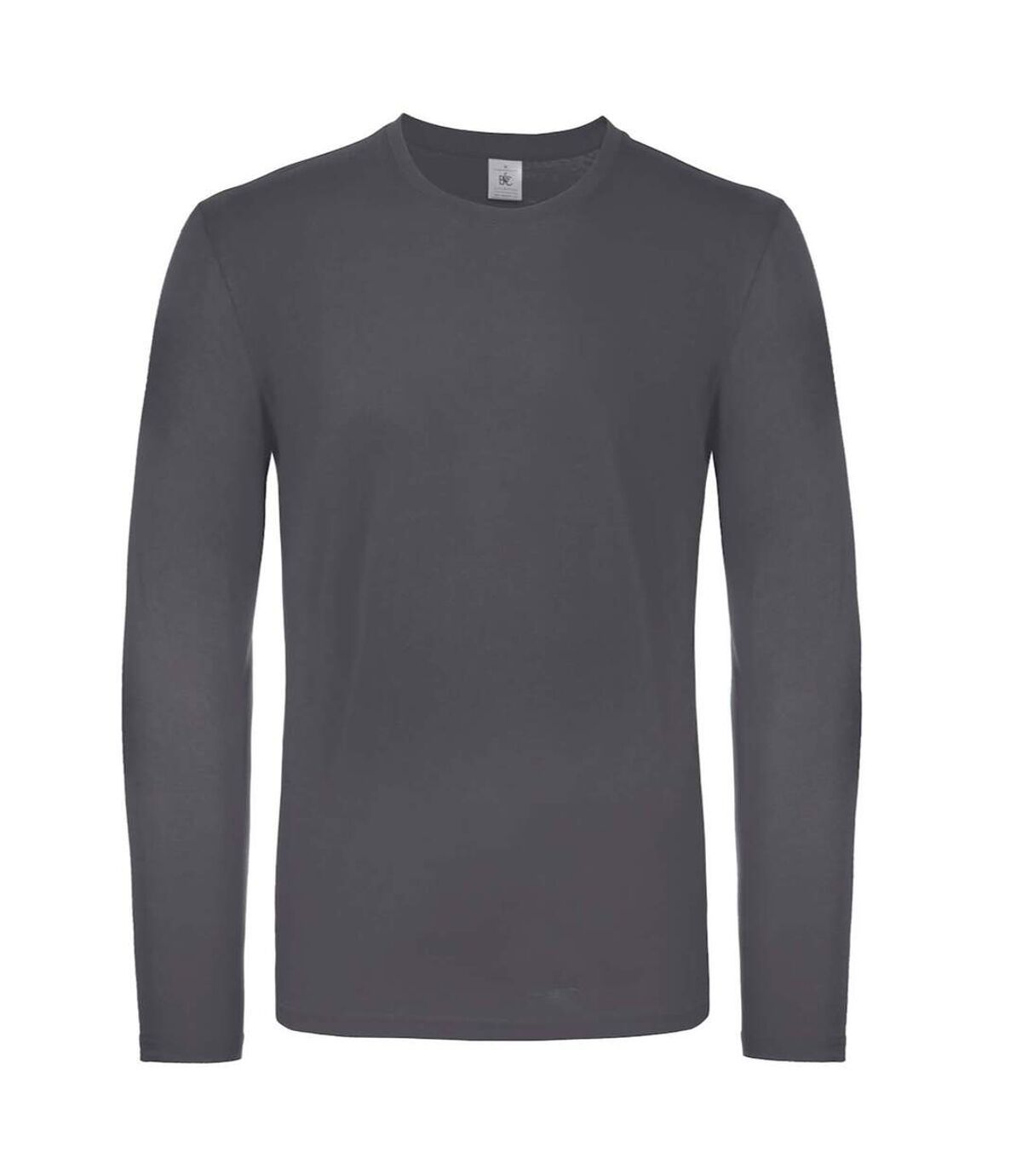 B&C Mens E150 Long Sleeve T-Shirt (Dark Gray) - UTRW6527