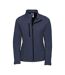 Womens/ladies 3 layer soft shell jacket french navy Russell