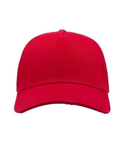 Cargo weathered visor 5 panel cap red Atlantis