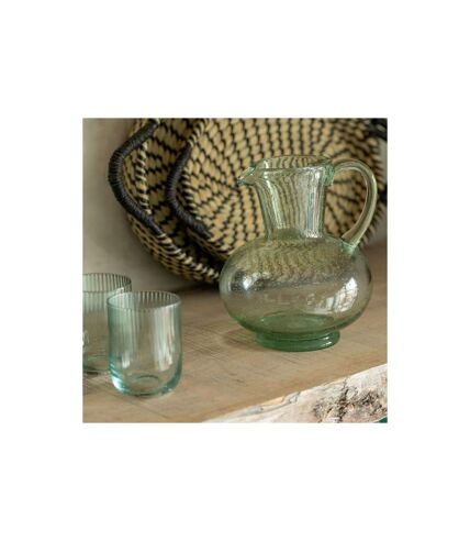 Carafe Design en Verre Boule 21cm Vert