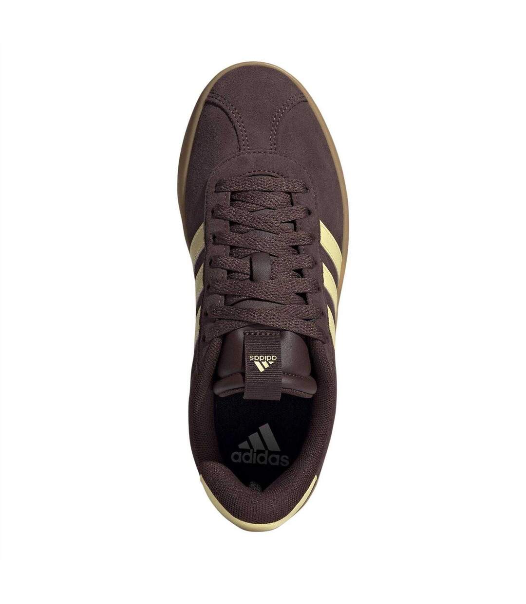 Baskets Vl Court 3.0 Femme Bordeaux Foncé Jaune Adidas-4