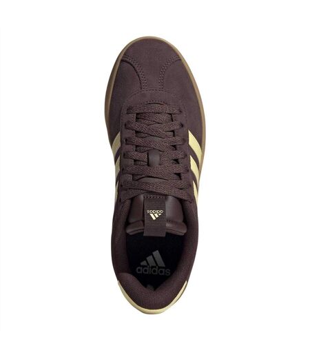 Baskets Vl Court 3.0 Femme Bordeaux Foncé Jaune Adidas