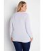 Pull doux uni brodé ajouré col rond-2