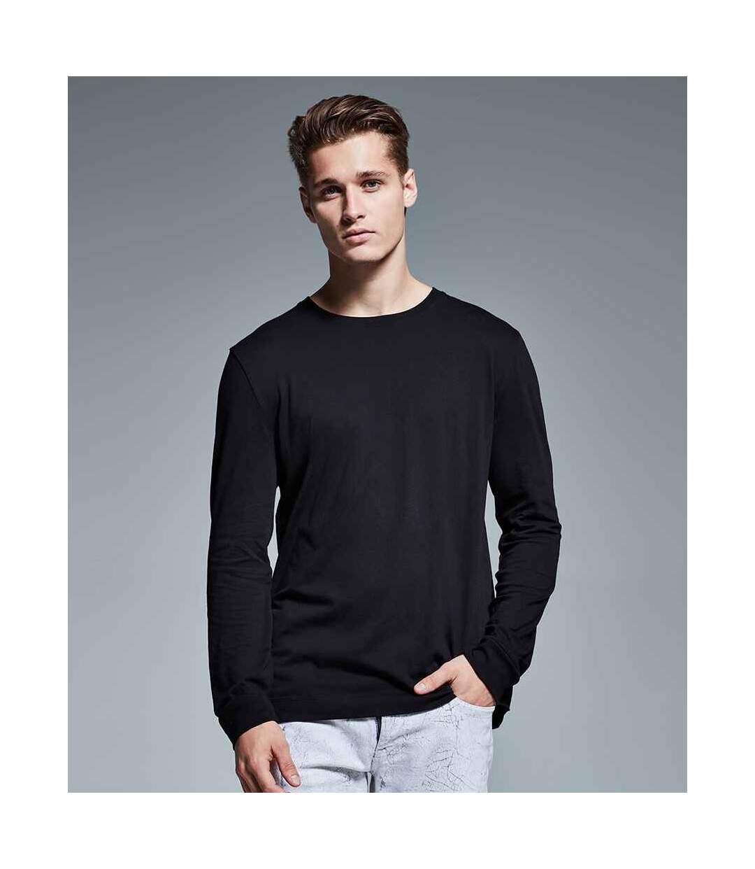 Anthem Mens Long-Sleeved T-Shirt (Black) - UTPC4296-1
