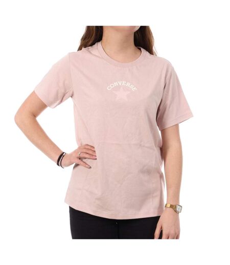T-Shirt mauve femme converse chuck tee