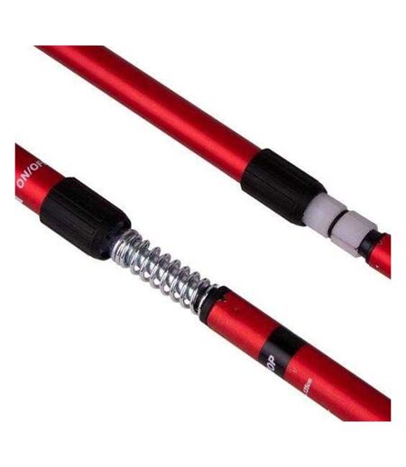 Bâtons De Randonnée Marche 110 Cm-135 Cm Noir Rouge Inny