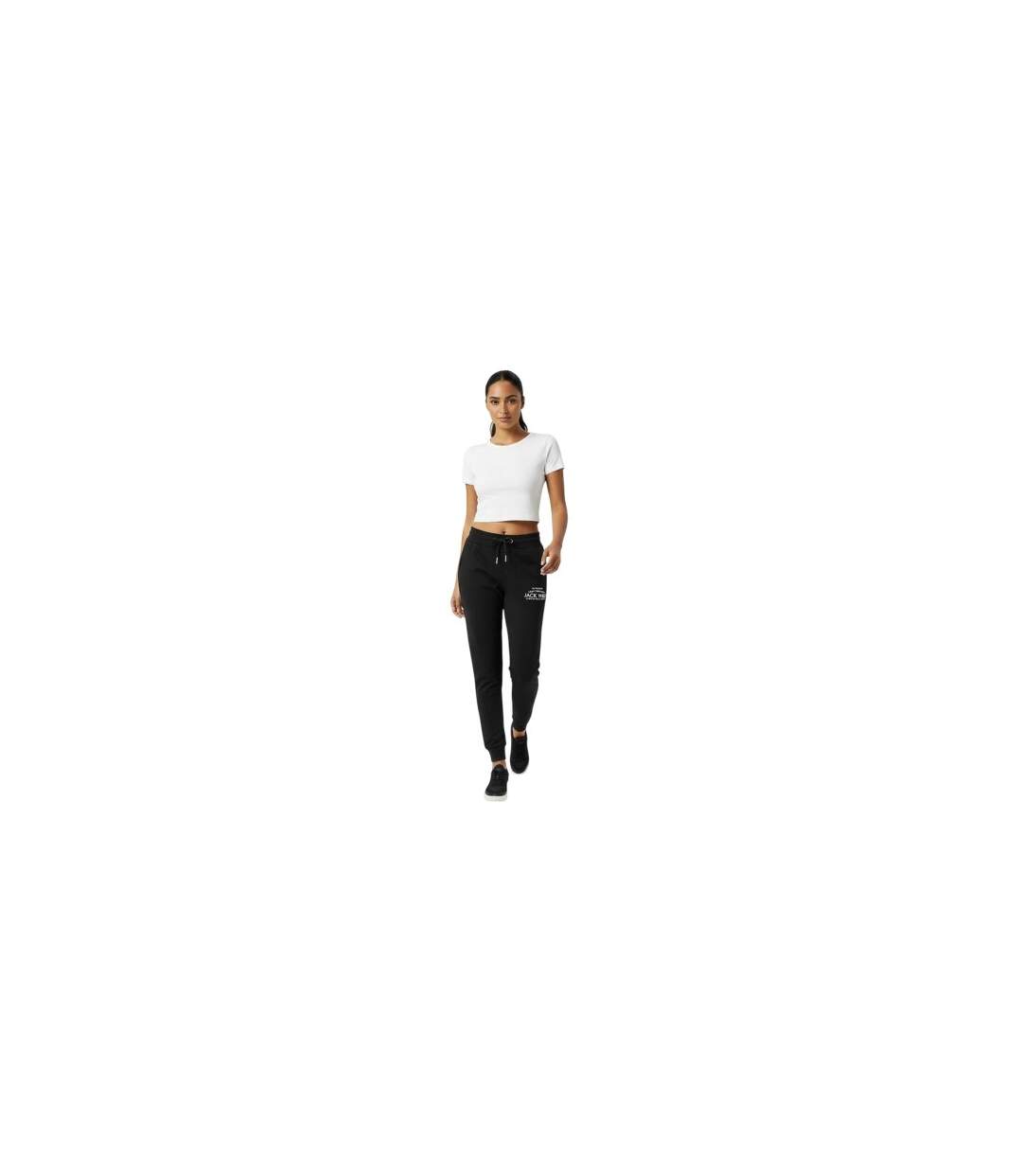 Womens/ladies Hunston Polycotton Joggers Black Jack Wills-1