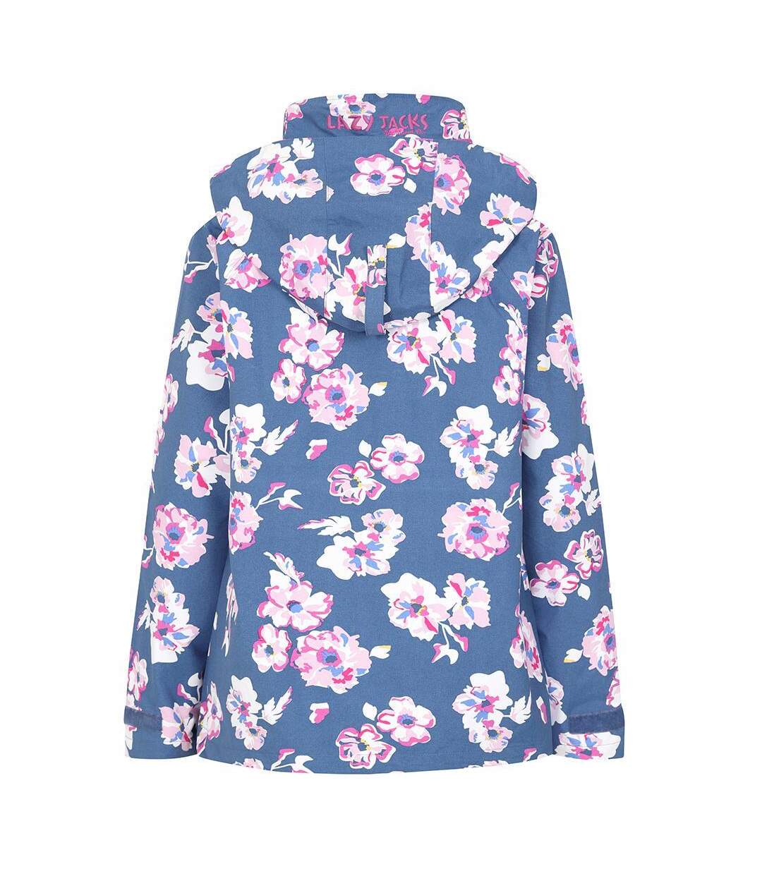 Veste Imperméable Motif/style Floral Femme Bleu Rose Blanc Lazy Jacks-3