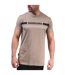 T-shirt Motif/style Rayure Sur Poitrine Homme Marron Clair Lambretta-1