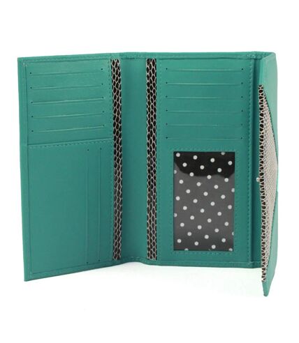 Eastern Counties Leather - Porte-monnaie CONNIE (Turquoise vif / Noir) (One Size) - UTEL373