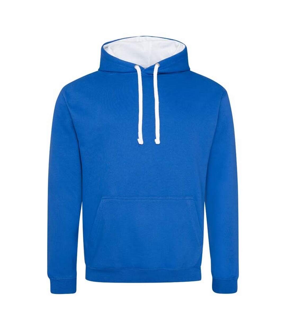 Sweat À Capuche Varsity Adulte Bleu Roi Blanc Awdis-1