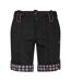 Womens/ladies Jacquard Tailored Golf Shorts Black Puma-1