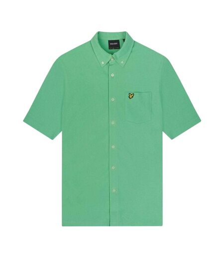 Mens Pique Shirt Green Lyle & Scott
