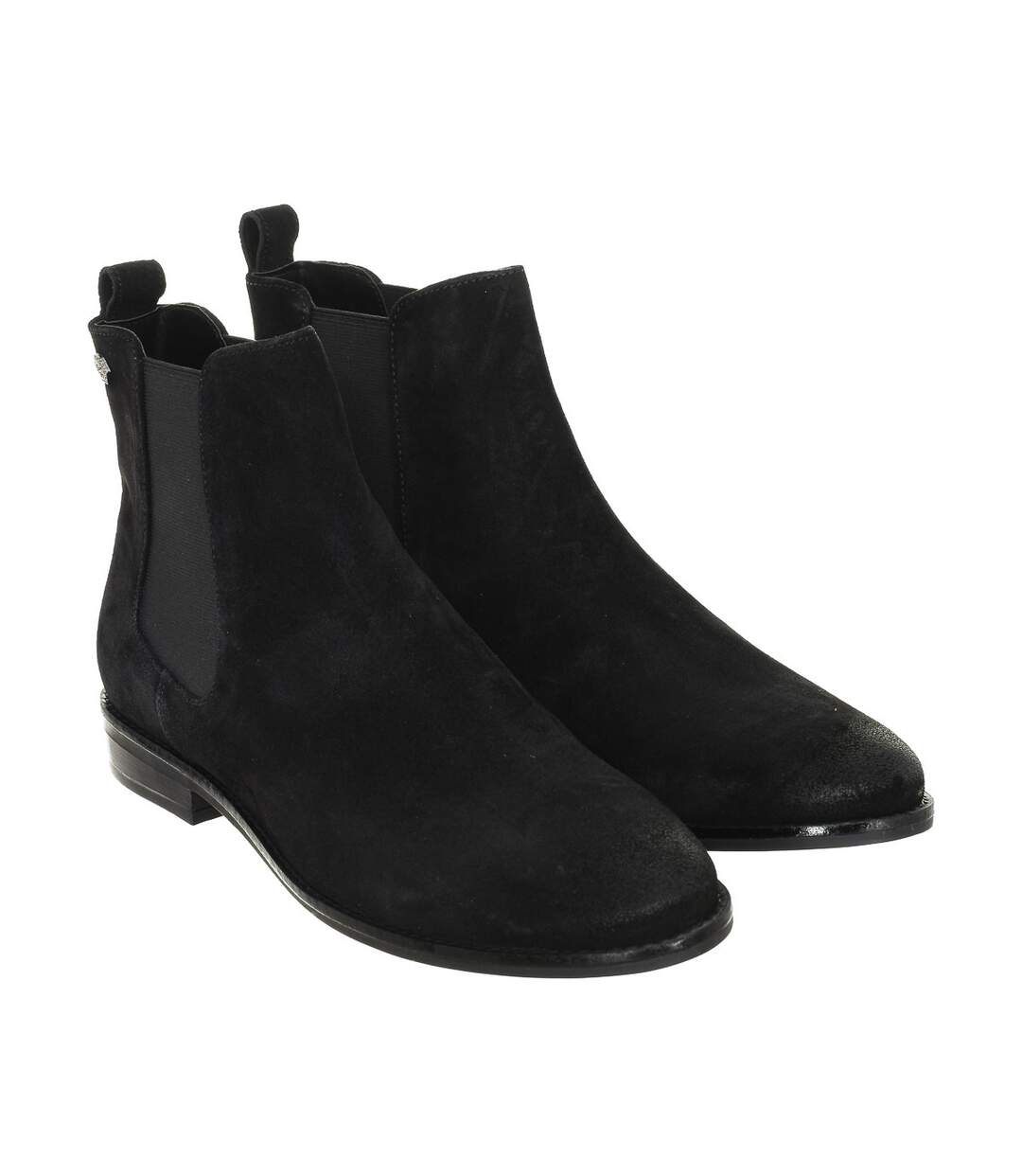 Velvet effect ankle boots with elastic bands WF200004A women