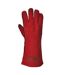 Unisex adult a500 leather welding gauntlets 3xl red Portwest-2