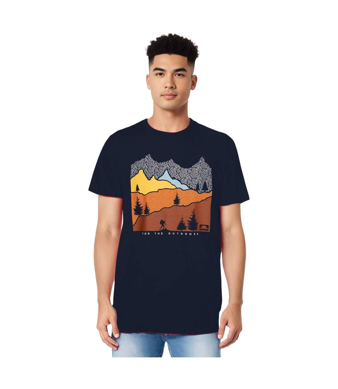 Mens Danub Tp75 Round Neck T-shirt Navy Trespass-4
