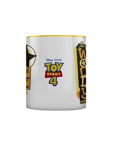 Toy Story 4 Tasse intérieure bicolore Woody (Jaune/Blanc/Marron) (Taille unique) - UTPM3871
