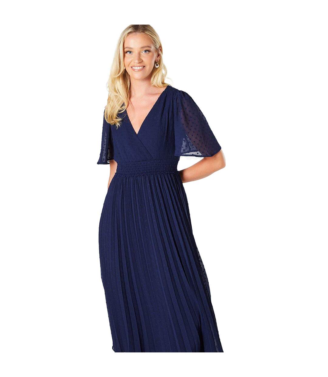 Robe mi-longue femme bleu marine Dorothy Perkins