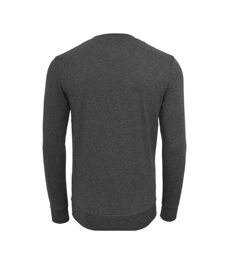 Mens Rose Crew Neck Sweatshirt Charcoal Lost Youth