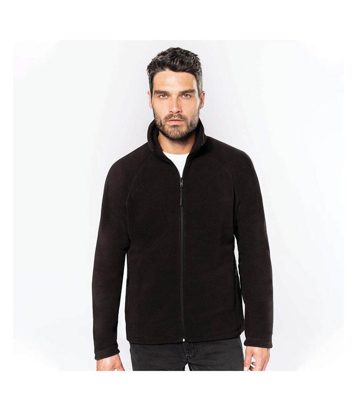 Kariban Mens Full Zip Microfleece Jacket (Black) - UTRW5625