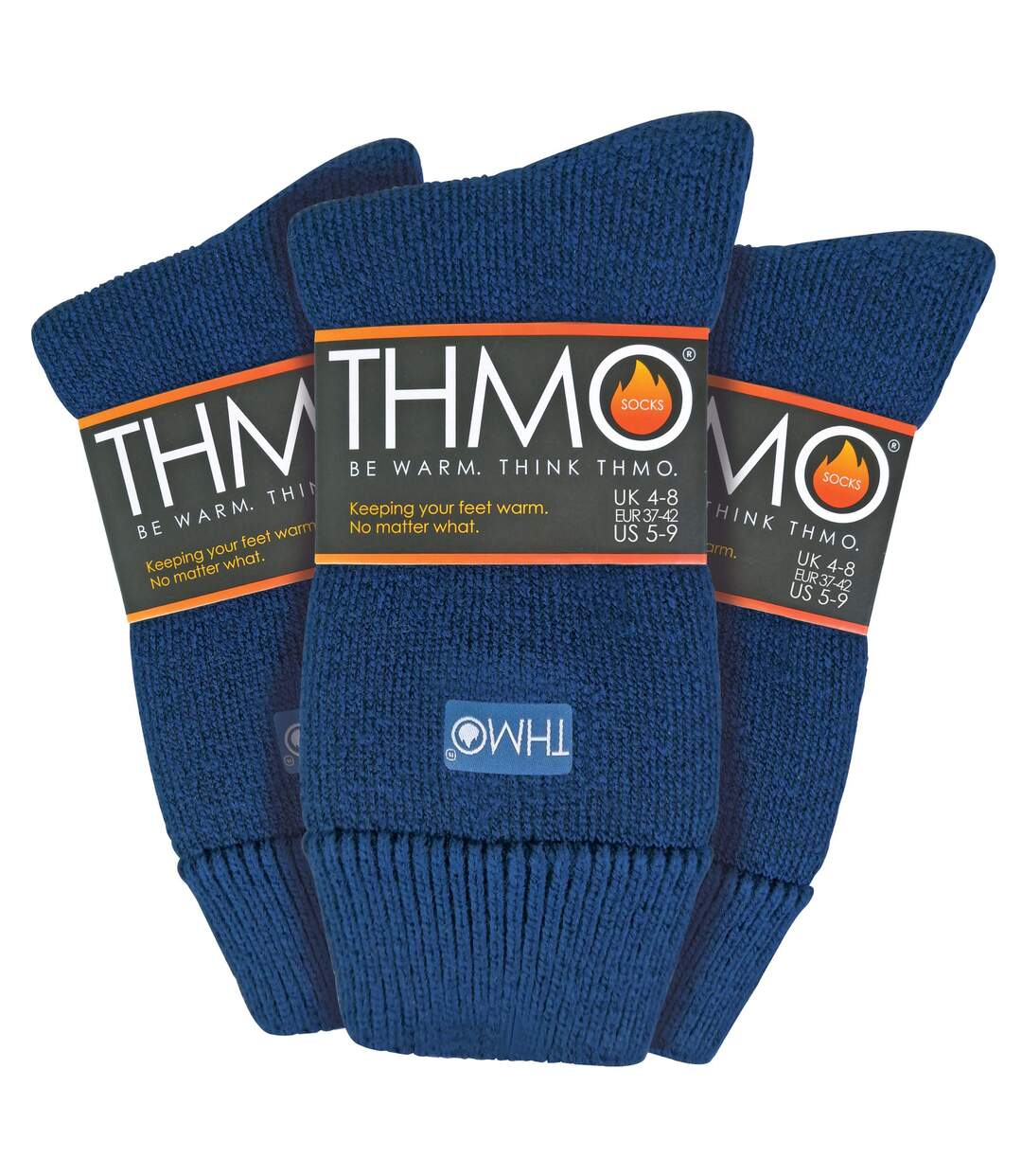 THMO - Lot de 3 Paires Chaussettes Femme Doublées Thermiques Chaudes-1