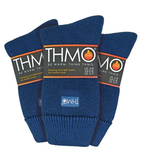 THMO - Lot de 3 Paires Chaussettes Femme Doublées Thermiques Chaudes