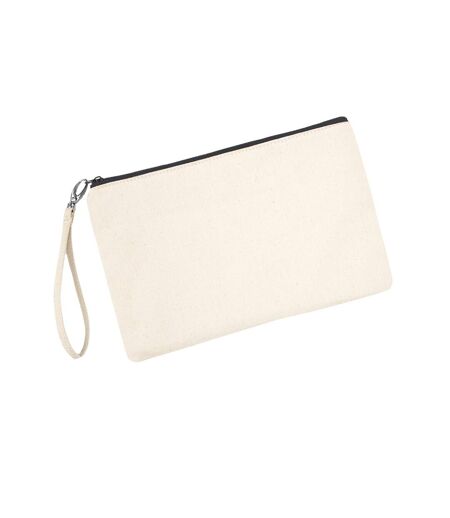 Canvas Cosmetic Bag One Size Natural Black Westford Mill