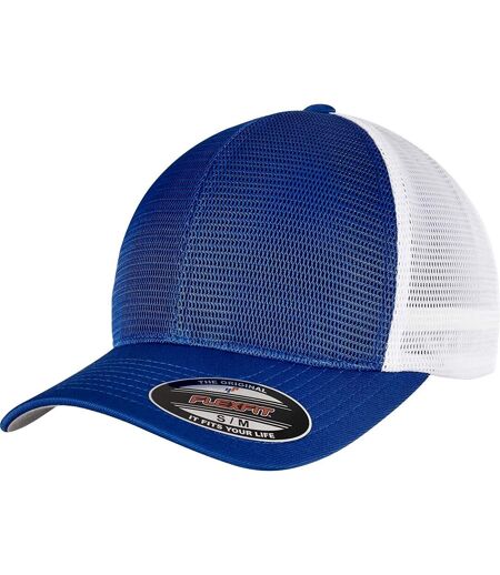 Flexfit Unisex Adult Omnimesh Mesh Two Tone Cap (Royal Blue/White)