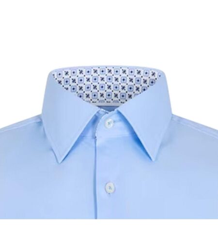 Chemise Manches Longues Homme Bleu Pastel Boss