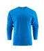 T-shirt Manches Longues Heavy Homme Bleu Océan Printer-1