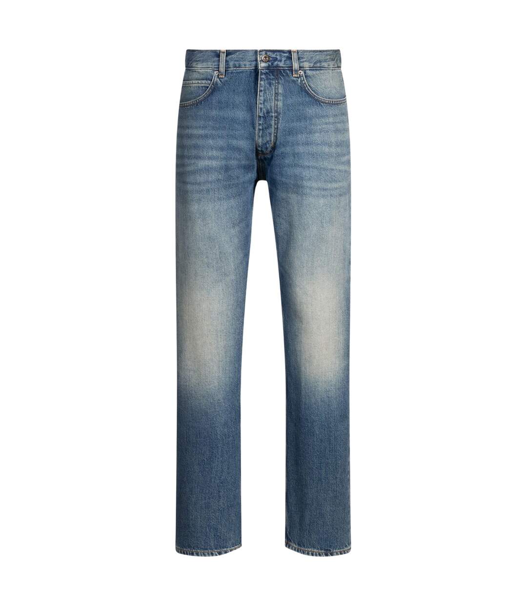 Mens 5 Pockets Slim Jeans Medium Blue Hugo-2