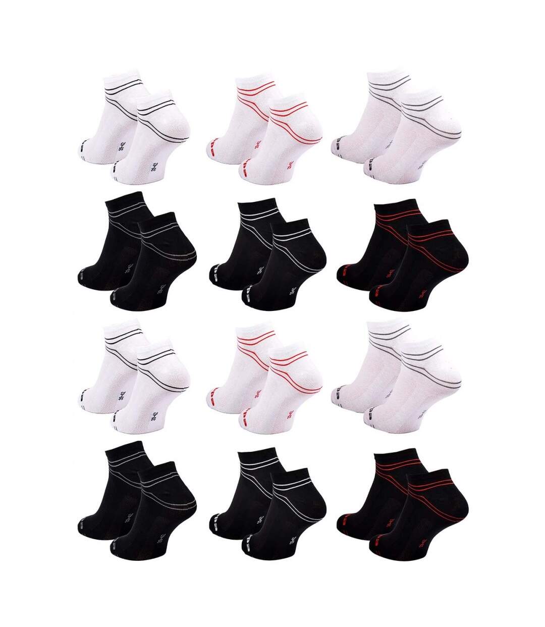 Chaussettes KAPPA SNEAKER - Pack de 12 pcs 4847-3