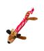 Dachshund through the snow christmas rope dog toy one size brown/red/white House Of Paws-1