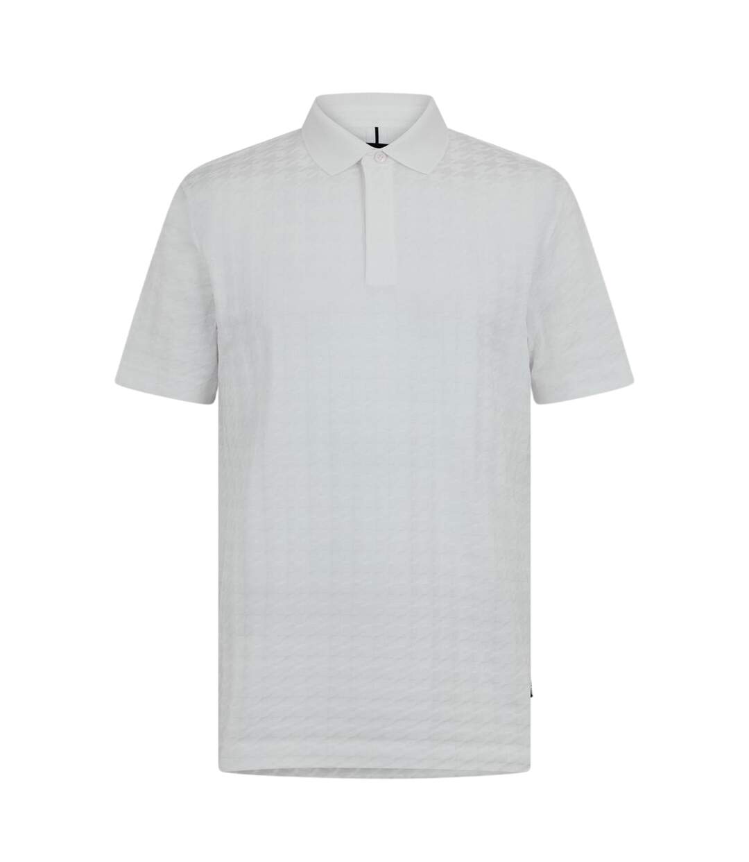 Polo Manches Courtes Motif/style Pied-de-poule Porsche Homme Blanc Boss-1