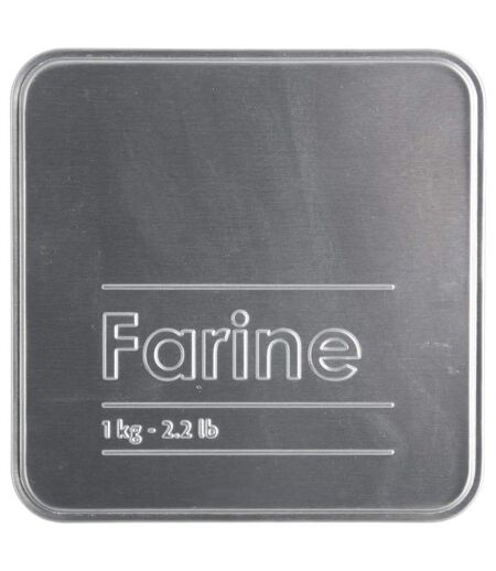 Boîte à Farine Relief II 18cm Noir