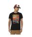 T-shirt homme regular en coton 170gr print devant Flame Vondutch-1