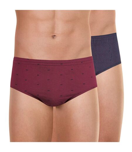 Lot de 2 slips taille haute homme Motif