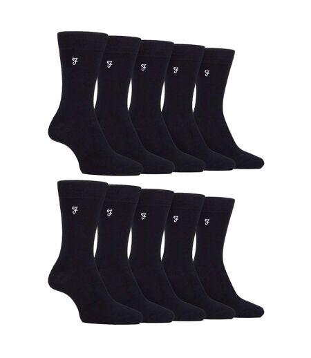 Mens 10 Pair Multi-Pack Bright Bamboo Socks