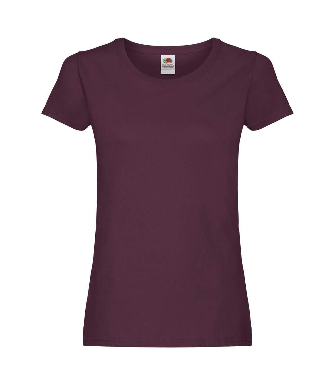 T-shirt Femme Bordeaux Fruit Of The Loom-1