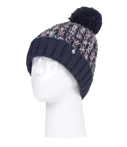 Bonnet Femme Thermique Tricot avec Gros Pompon