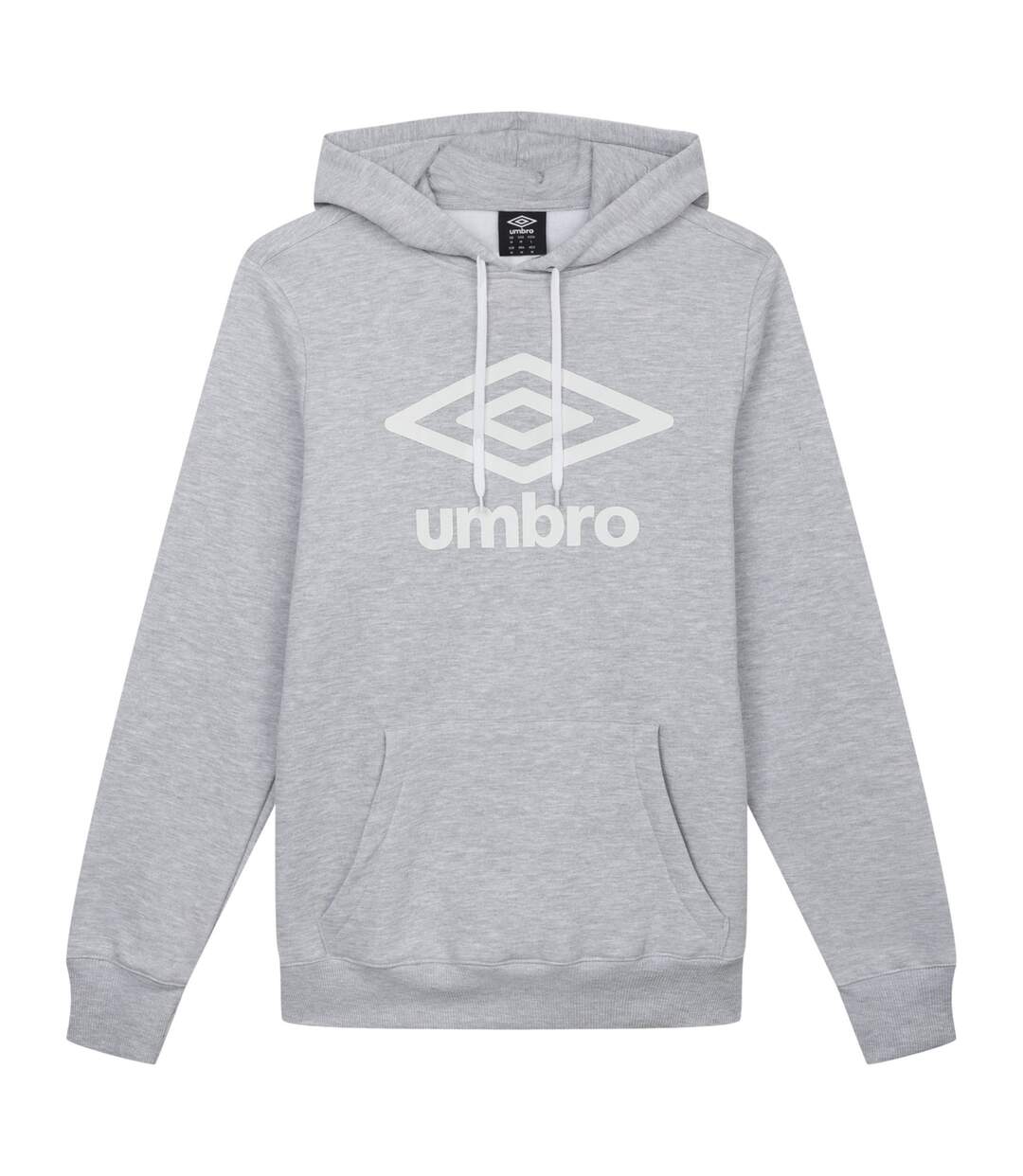 Mens logo hoodie grey marl Umbro-1