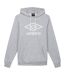 Mens logo hoodie grey marl Umbro-1