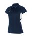 Polo Manches Raglan Femme Bleu Marine Uni Blanc Uni Nike-1