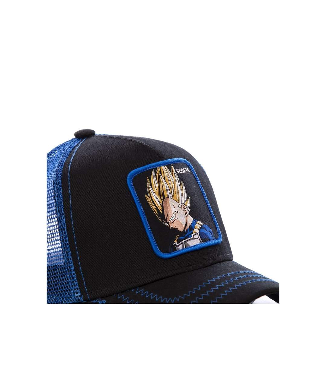 Casquette Dragon Ball Z Vegeta Noir filet Bleu Capslab-3